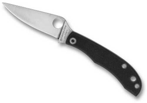 Spyderco HONEYBEE Folding Knife 1.68" Drop Point Blade 12C27 Blade Steel 3.72" Overall Length Slipjoint Lock Satin Finis
