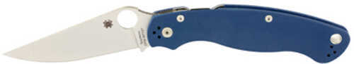 Spyderco Military 2 Folding Knife 4" Drop Point Blade CPM SPY27 Blade 9.51" Overall Length Compression Lock Satin Finish