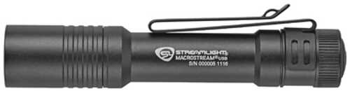 Streamlight Macrostream Flashlight 500 Lumens Black Color Includes USB Charging Cable 66320