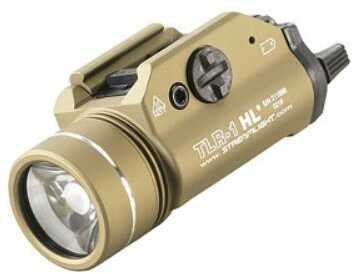 Streamlight TLR-1 HL High Lumen Rail Mounted Tactical Light Pistol and Picatinny Flat Dark Earth C4 LED 800 Lumens With