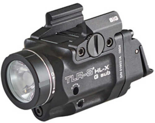 Streamlight TLR-8 HL-X Sub USB Weaponlight with Green Laser 1 000 Lumens Black Fits Sig P365/XL with Closed Rail Systems