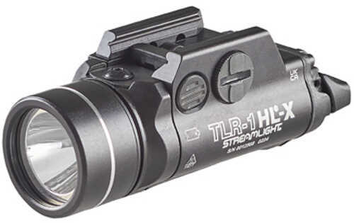 Streamlight TLR-1 HL-X Pistol Light 1 000 Lumens with CR123A Batteries 1.5 Hour Run Time Matte Finish Black 69500