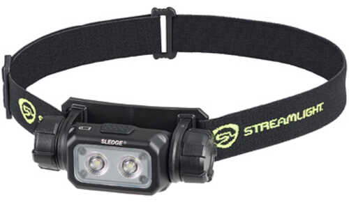 Streamlight Sledge Rechargeable Headlamp 1 000 Lumens Black Includes USB-C Charging Cable Elastic and Rubber Head Hardha