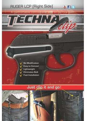 Techna Clip Belt Fits Ruger LCP Right Hand Black Finish LCP-BR