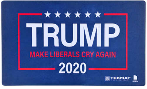 TekMat Trump Door Mat Make Liberals Cry Again 25"x42" Blue Color
