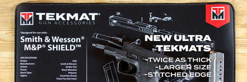 Tekmat Cleaning Mat Pistol Size 11"x17" For Fn Five Seven Black Tek-r17-fn-fv-svn