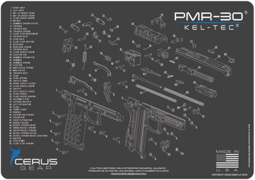 Tekmat Pstl Mat For Keltec Pmr30 Blk Tek-r17-kel-p-img-0