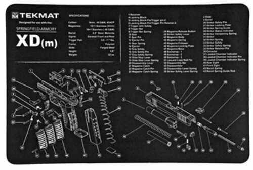 TEKMat Pistol Mat SPRNGFLD XDMDM Blk R17-XDM-img-0