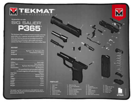 TekMat Ultra Mat Sig Sauer P365 Cleaning Mat Thermoplastic Surface Protects Gun From Scratching 1/4" Thick 15"X20" Tube