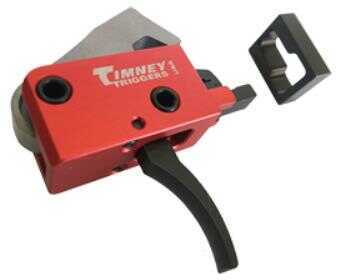 Timney Trigger AR PCC Drop In Replacement Two-Stage Curved Shoe Aluminum Housing Red