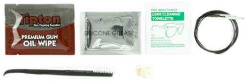 Tipton Field Rifle Cleaning Kit M&P Line Nylon Brush Oil Wipes Grease Packet Fits calibers .22-.338 1082194