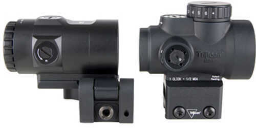 Trijicon MRO SD Combo Red Dot with 3X Magnifier 25mm Objective 2 MOA Dot Matte Finish Black Full Co-Witness Mount MRO-C-