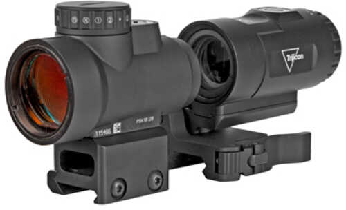 Trijicon MRO HD Red Dot 1X25 68MOA Circle With 2MOA Center Black Full Co-Witness Mount 3X Magnifier Adjustable