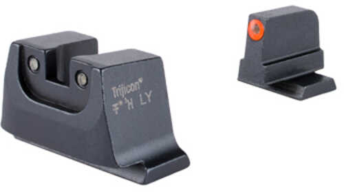 Trijicon Suppressor/Optic Height Night Sights Orange Front with Black Rear & Green Lamps Fits Smith & Wesson M&P C.O.R.E