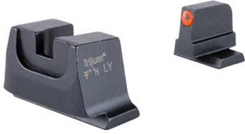 Trijicon Suppressor/Optic Height Night Sights Orange Front with Metal Rear & Green Lamps Fits Smith & Wesson M&P C.O.R.E