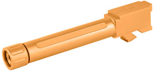True Precision Barrel 9MM Gold Titanium Nitride Threaded Fits Glock 19