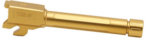 True Precision Barrel 9MM Threaded 1/2x28 Fits Sig P320 X-Compact Titanium Nitride Finish Gold