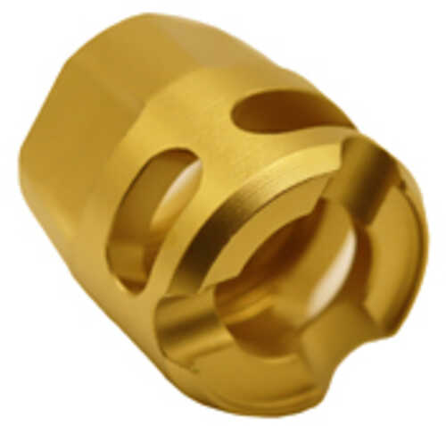 True Precision Y-Micro Comp Compensator 9MM Fits 1/2-28 Threads Titanium Nitride Finish Gold