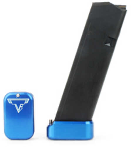 Taran Tactical Innovation Base Pad For Glock 17/22 +3/+4 Small Blue Finish GBP940-002