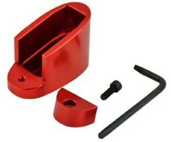 Taran Tactical Innovation Firepower Base Pad Fits M&P Shield 9mm & 40 S&W +1/+2 Red Finish MPSB940-03