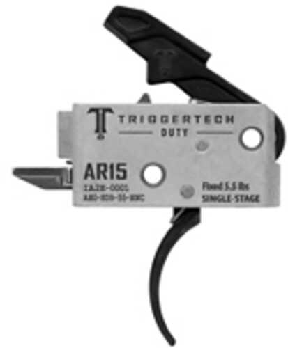 Triggertech Mil-spec Curved Single Stage 5.5lb Pull Fits Ar-15 Anodized Finish Black Ah0-sdb-55-nnc