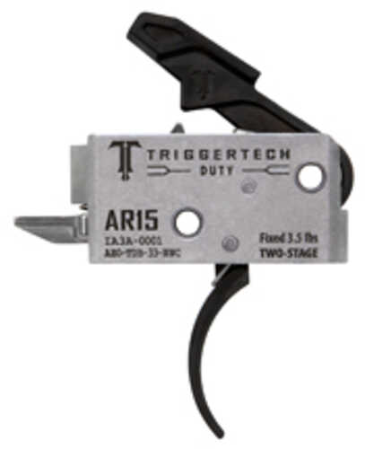Triggertech Duty Curved Two Stage 3.5lb Pull Fits Ar-15 Anodized Finish Black Ah0-tdb-33-nnc