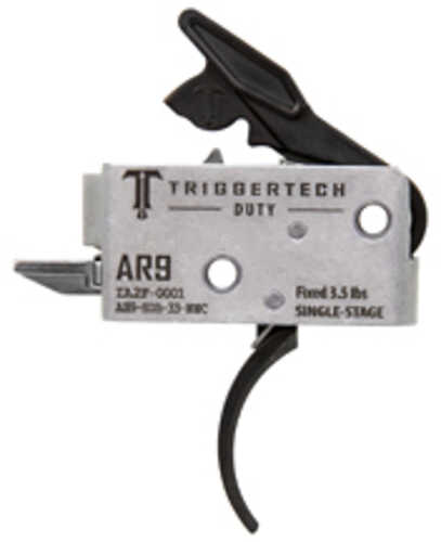 Triggertech Duty Curved Single Stage 3.5lb Pull Fits Ar-9 Anodized Finish Black Ah9-sdb-33-nnc