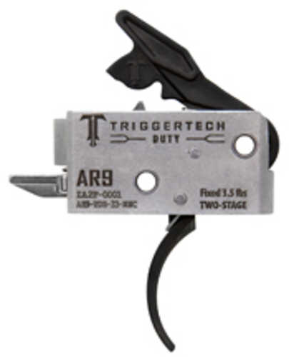 Triggertech Duty Curved Two Stage 3.5lb Pull Fits Ar-9 Anodized Finish Black Ah9-tdb-33-nnc