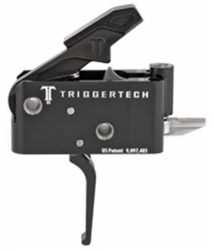 Trigger Tech Adaptable AR-15 Primary Drop In Replacement Flat Lever Two Stage Adjustable PVD Coated Black