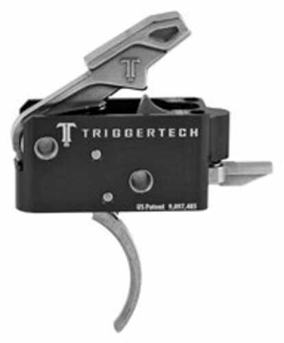 TriggerTech 3.5LB Pull Weight Fits AR-15 Competitive Curved Two Stage Stainless Finish Includes Installa