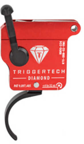 Trigger Tech Remington 700 Clone Actions Diamond Single Stage Curved 7075 Aluminum Anodized Housing Red