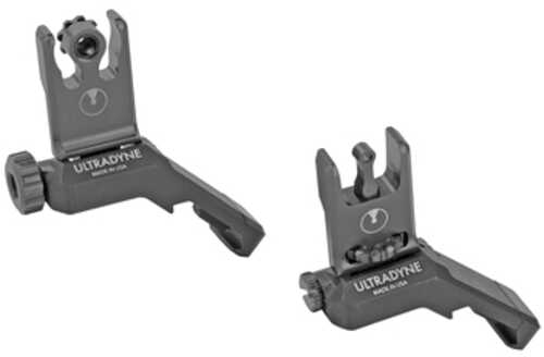 Ultradyne USA C2 Folding Front and Rear Offset Sight Combo - Ape Black