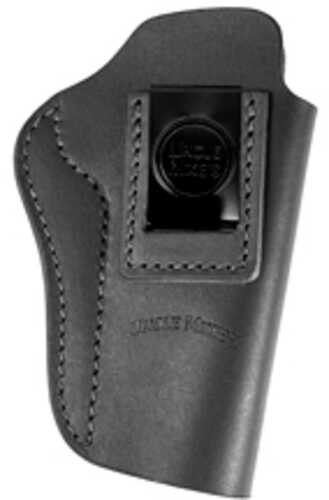 Uncle Mikes-Leather(1791) UMIWB6MBLR Inside The Waistband Holster IWB Size 06 Matte Black Leather Belt Clip Fits 1911 5"