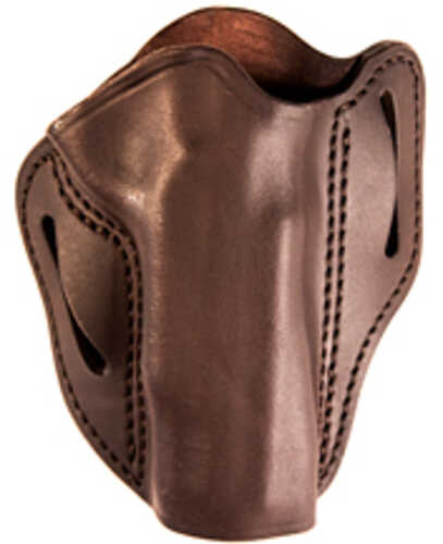 Uncle Mikes-Leather(1791) UMOWB3BRWR Outside The Waistband Holster OWB Size 03 Brown Leather Belt Slide Fits 1911 5" Rig