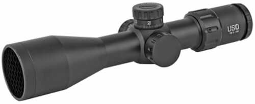 US Optics TS Series Rifle Scope 3-12X44mm 30mm Main Tube Second Focal Plane 1/10 Mil Adjustments Black Finish Triplex Re