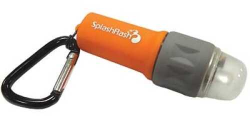 UST - Ultimate Survival Technologies SplashFlash Flashlight LED 25 Lumens Carabiner Keychain Orange 20-17001-08