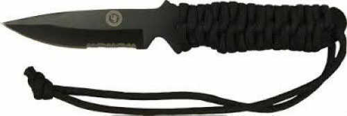UST - Ultimate Survival Technologies Paracord Handle 3" SaberCut Saw Knife Fixed Blade Black 20-51169-01