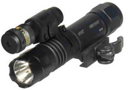 Leapers UTG P38 - Accushot Flashlight Picatinny LED Weapon w/ Adjustable Red Laser Quick Detach Mo LT-ELP38Q