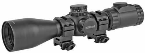 Leapers Inc. - UTG OP3 Rifle Scope 4-16X44 30mm Main Tube Black Color UMOA Range Estimating Etched Glass Reticle 0.25 MO