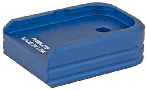 Leapers Inc. - UTG +0 Base Pad Aluminum Matte Blue Color Anodized Finish Fits Glock Double Stack Small Frame Magazines P