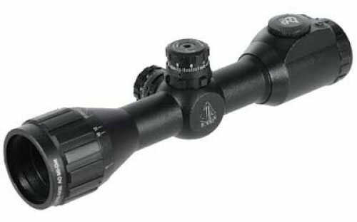 Leapers Inc. UTG 4X32 1" 4X32mm Compact CQB Scope Black With IllumInated 36-Color Mil-Dot Reticle QD Rings