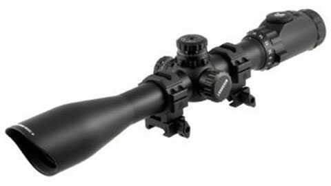 Leapers Inc. - UTG 8:1 Zoom Ratio Multi-Range Series Rifle Scope 2-16X 44 30MM 36-Color Mil-Dot With Quick Detach