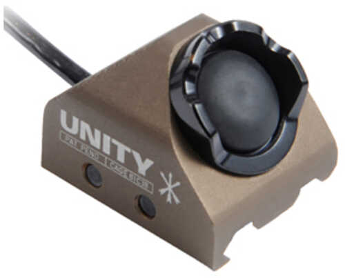 Unity Tactical Hot Button Light Activation Switch Picatinny Compatible with Surefire Tailcaps Anodized Finish Flat Dark