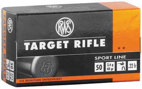 22 Long Rifle 50 Rounds Ammunition RWS 40 Grain Lead