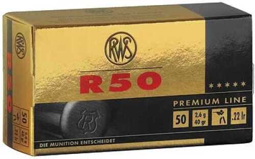 22 Long Rifle 50 Rounds Ammunition RWS 40 Grain Lead