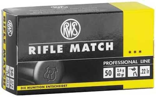 22 Long Rifle 50 Rounds Ammunition RWS 40 Grain Lead