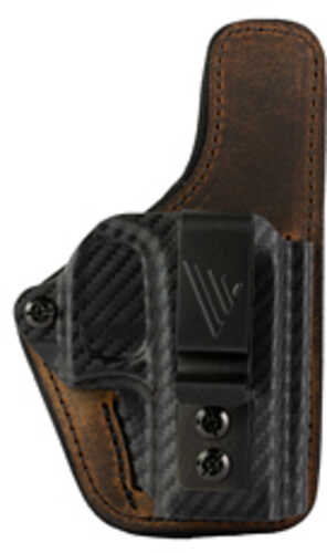 Versacarry Comfort Flex Custom Inside Waistband Holster Fits Glock 43 Leather And Kydex Distressed Brown Right Hand Cfc2