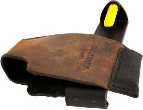 Versa Carry IWB/OWB Holster Fits Small Sized 9mm Pistol with 3.5" Barrel Black Polymer Magnetic Water Buffalo Leath