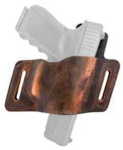 Versa Carry Water Buffalo Protector OWB Holster Fits Most Double Stacked Semi-Automatic Pistols Right Hand Distressed Br