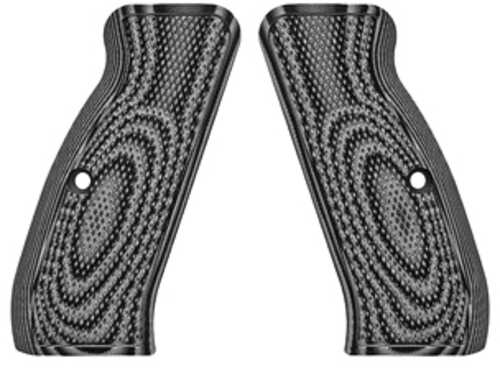 VZ Grips Palm Swell Tactical Pistol Black/Gray Color G10 Fits CZ75 Full Size